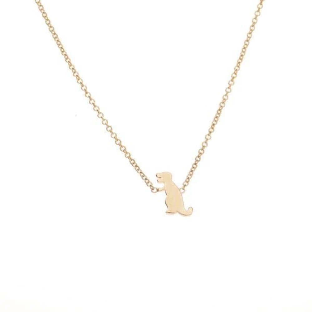 Ariel Gordon Rose Gold T-Rex Necklace